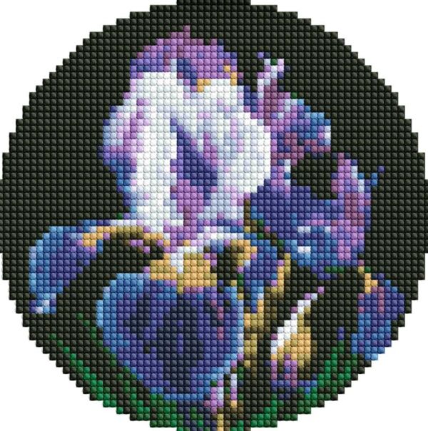 Алмазна мозаїка d19 AM-R7924 Ніжні іриси на круглому підрамнику Ідейка Ціна (цена) 195.90грн. | придбати  купити (купить) Алмазна мозаїка d19 AM-R7924 Ніжні іриси на круглому підрамнику Ідейка доставка по Украине, купить книгу, детские игрушки, компакт диски 0