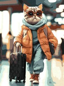 Розпис по номерах 30х40 КНО6754 Стильний пасажир "Ідейка"