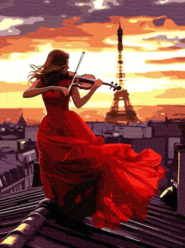 Розпис по номерах 30х40 КНО8565 Гра на скрипці Ідейка Ціна (цена) 172.10грн. | придбати  купити (купить) Розпис по номерах 30х40 КНО8565 Гра на скрипці Ідейка доставка по Украине, купить книгу, детские игрушки, компакт диски 0