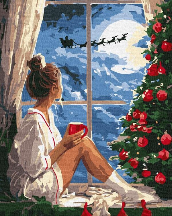 Розпис по номерах 40х50 КНО8696 Різдвяний вечір Ідейка Ціна (цена) 201.90грн. | придбати  купити (купить) Розпис по номерах 40х50 КНО8696 Різдвяний вечір Ідейка доставка по Украине, купить книгу, детские игрушки, компакт диски 0