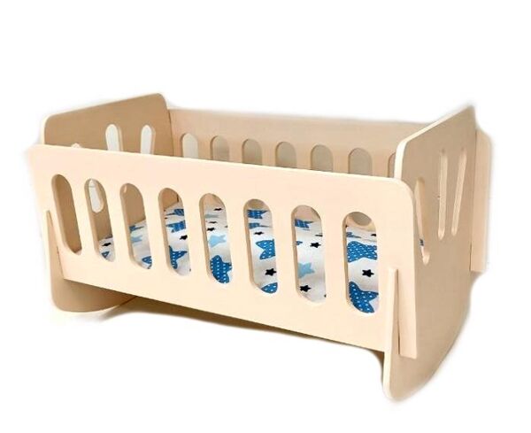 Ліжечко  колиска деревяне для ляльки персикове 43*24*25 Ціна (цена) 405.00грн. | придбати  купити (купить) Ліжечко  колиска деревяне для ляльки персикове 43*24*25 доставка по Украине, купить книгу, детские игрушки, компакт диски 0