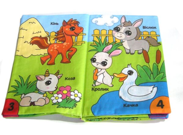 Книжка - подушка Кумедні тваринки 20 х 30 см Ціна (цена) 576.00грн. | придбати  купити (купить) Книжка - подушка Кумедні тваринки 20 х 30 см доставка по Украине, купить книгу, детские игрушки, компакт диски 2