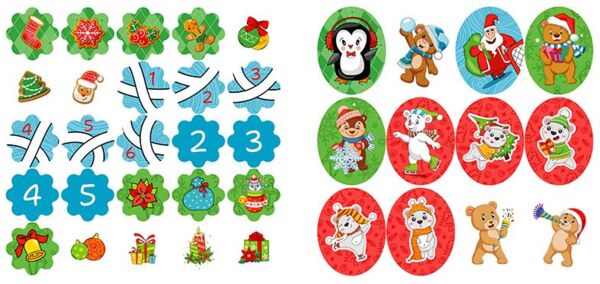 Зимові наліпки Ведмедик Ціна (цена) 27.89грн. | придбати  купити (купить) Зимові наліпки Ведмедик доставка по Украине, купить книгу, детские игрушки, компакт диски 3