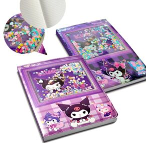 Блокнот дитячий А5 80 аркушів у лінію з блискітками 8554 в асортименті