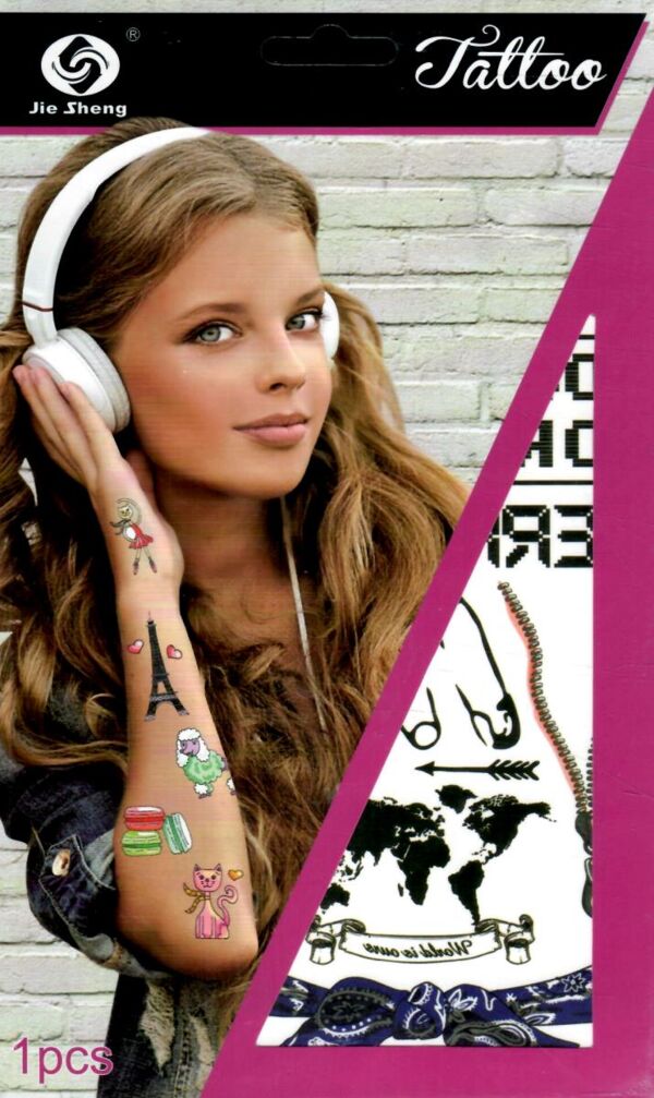 Наліпки тату 15 х 25 см TS-001 Ціна (цена) 12.60грн. | придбати  купити (купить) Наліпки тату 15 х 25 см TS-001 доставка по Украине, купить книгу, детские игрушки, компакт диски 2