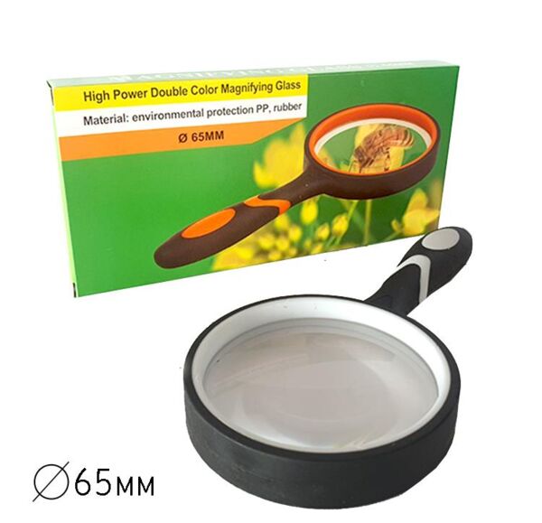 Лупа 65 мм двоколірна ручка 56-2 Ціна (цена) 61.80грн. | придбати  купити (купить) Лупа 65 мм двоколірна ручка 56-2 доставка по Украине, купить книгу, детские игрушки, компакт диски 0