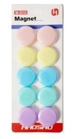 Магніти для дошки 10 штук діаметр 3,5 см пастель М-3510