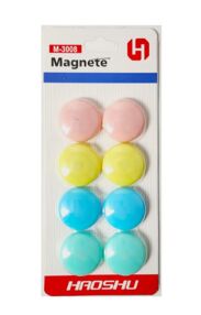 Магніти для дошки 8 штук діаметр 3 см пастель М-3008