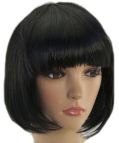 Карнавальна перука КАРЕ чорна KA-23-5119