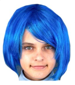 Карнавальна перука КАРЕ синя KA-23-5121