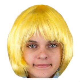 Карнавальна перука КАРЕ жовта KA-23-5122