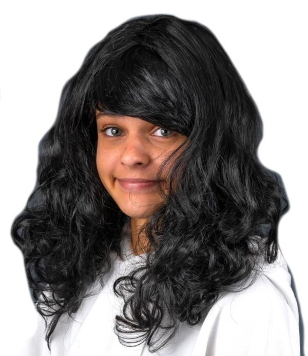 Карнавальна перука хвиляста чорна KA-23-5132 Ціна (цена) 83.50грн. | придбати  купити (купить) Карнавальна перука хвиляста чорна KA-23-5132 доставка по Украине, купить книгу, детские игрушки, компакт диски 0