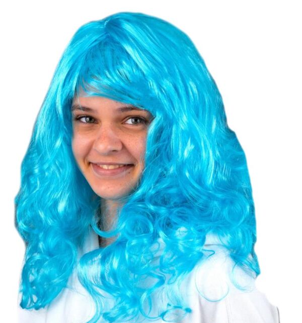 Карнавальна перука хвиляста блакитна KA-23-5134 Ціна (цена) 83.50грн. | придбати  купити (купить) Карнавальна перука хвиляста блакитна KA-23-5134 доставка по Украине, купить книгу, детские игрушки, компакт диски 0