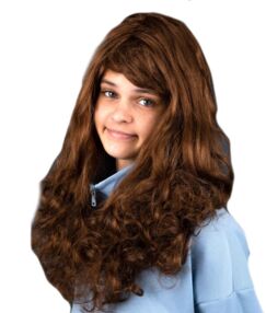 Карнавальна перука хвиляста шоколадна KA-23-5138