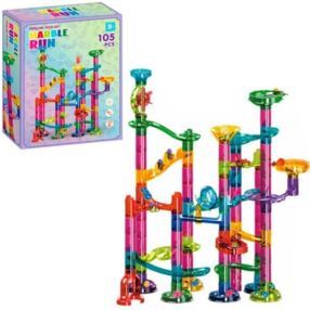 Конструктор трубчатий лабіринт - гірки кульки світло 105 деталей K36