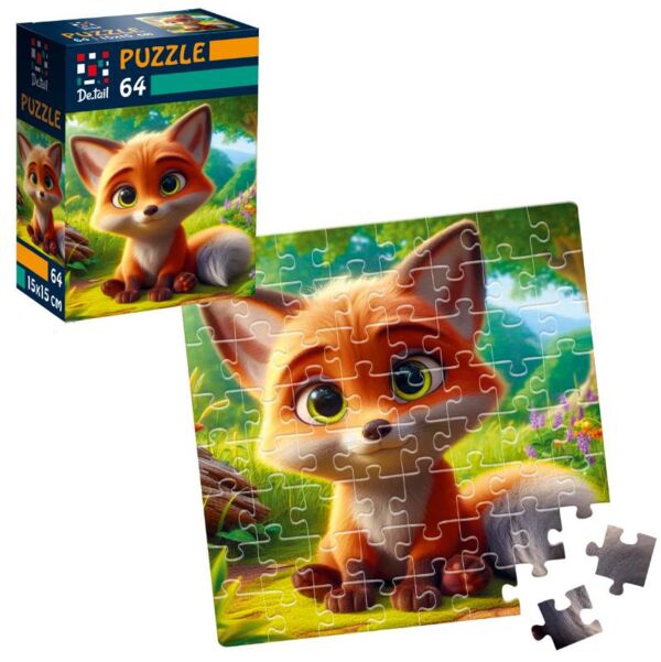 Пазли Допитливе лисеня 64 елемента DT1234-07 Ціна (цена) 33.60грн. | придбати  купити (купить) Пазли Допитливе лисеня 64 елемента DT1234-07 доставка по Украине, купить книгу, детские игрушки, компакт диски 1