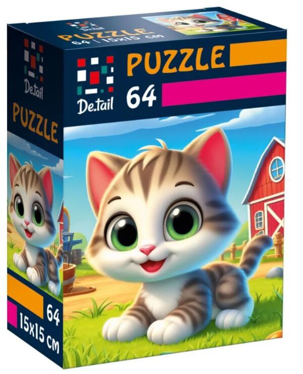 Пазли Забавне кошеня 64 елемента DT1234-24 Ціна (цена) 33.60грн. | придбати  купити (купить) Пазли Забавне кошеня 64 елемента DT1234-24 доставка по Украине, купить книгу, детские игрушки, компакт диски 0