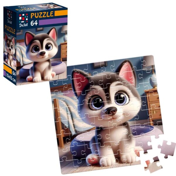 Пазли Милий хаскі 64 елемента DT1234-16 Ціна (цена) 33.60грн. | придбати  купити (купить) Пазли Милий хаскі 64 елемента DT1234-16 доставка по Украине, купить книгу, детские игрушки, компакт диски 1