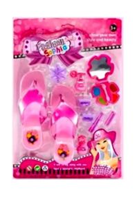 Набір аксесуарів туфлі косметика заколочки флакони 4007