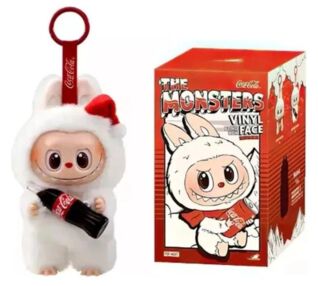 Іграшка-брелок Labubu 15см з Coca Cola білий 712527