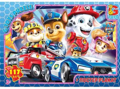 Пазли 117 елементів midi G-Toys Щенячий патруль PW0877