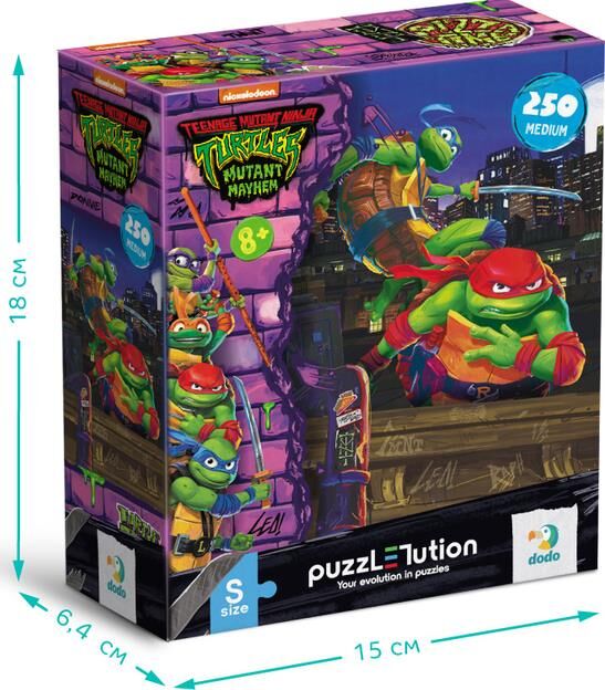 Пазли 250 елементів Medium-S TMNT Леонардо та Рафаель 200528 Ціна (цена) 41.90грн. | придбати  купити (купить) Пазли 250 елементів Medium-S TMNT Леонардо та Рафаель 200528 доставка по Украине, купить книгу, детские игрушки, компакт диски 2