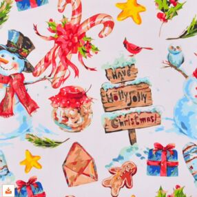 Розпис по номерах 40х40 SK056 Новорічний настрій "Strateg"