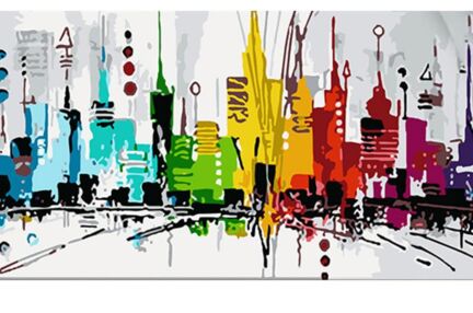 Розпис по номерах 50х25 WW192 Поп-арт Нью-Йорк "Strateg"