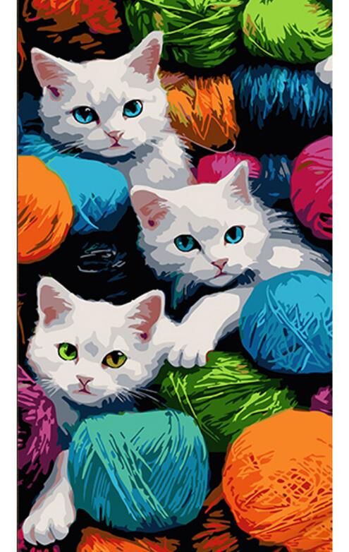 Розпис по номерах 50х25 WW223 Милі кошенята в нитках Strateg Ціна (цена) 205.11грн. | придбати  купити (купить) Розпис по номерах 50х25 WW223 Милі кошенята в нитках Strateg доставка по Украине, купить книгу, детские игрушки, компакт диски 0