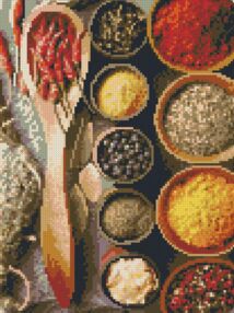 Алмазна мозаїка б/підрамн 30х40 ZAV3040-11 Прянощі "Strateg"