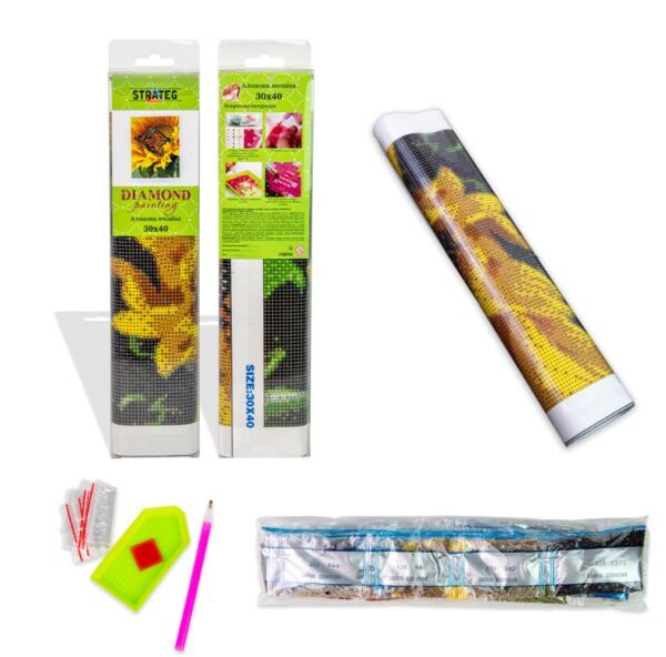 Алмазна мозаїка б/підрамн 30х40 ZAV3040-42 Фрукти Strateg Ціна (цена) 158.48грн. | придбати  купити (купить) Алмазна мозаїка б/підрамн 30х40 ZAV3040-42 Фрукти Strateg доставка по Украине, купить книгу, детские игрушки, компакт диски 1