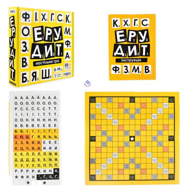 Гра настільна Ерудит 30619 Ціна (цена) 121.26грн. | придбати  купити (купить) Гра настільна Ерудит 30619 доставка по Украине, купить книгу, детские игрушки, компакт диски 1