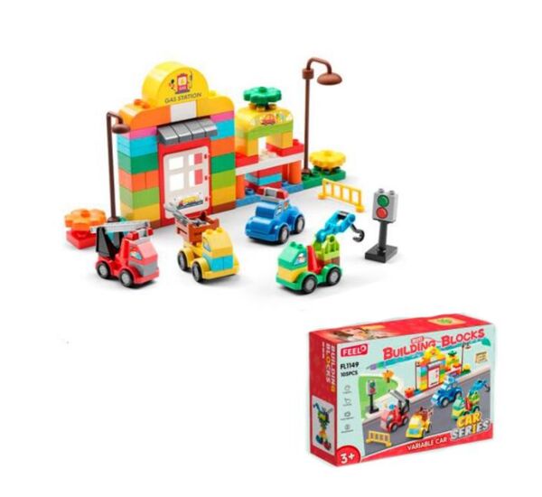 Конструктор автостанція будівля машини 105 деталі FL1149 Ціна (цена) 457.20грн. | придбати  купити (купить) Конструктор автостанція будівля машини 105 деталі FL1149 доставка по Украине, купить книгу, детские игрушки, компакт диски 0
