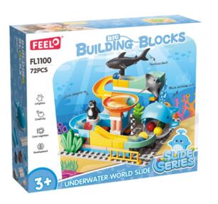 Конструктор аквапарк гірка морські мешканці кульки 72 деталі FL1100