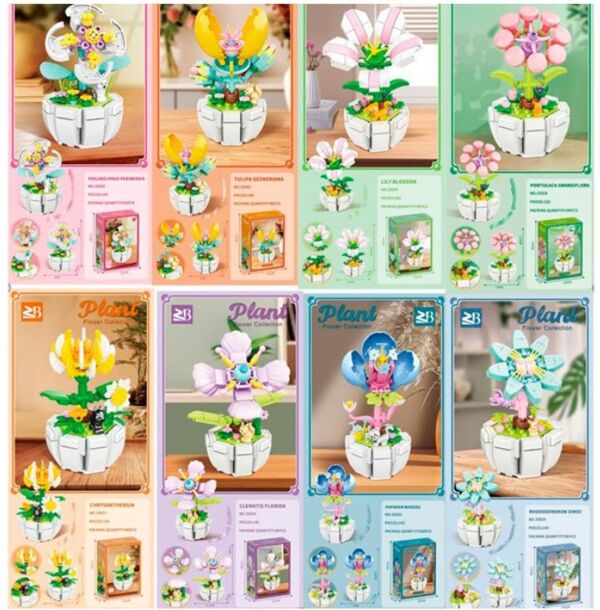 Конструктор квітка у горщику від 142 деталей 8 видів 33028 Ціна (цена) 105.40грн. | придбати  купити (купить) Конструктор квітка у горщику від 142 деталей 8 видів 33028 доставка по Украине, купить книгу, детские игрушки, компакт диски 0