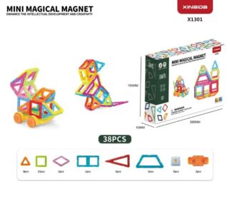 Конструктор магнітний 38 деталей Х1301