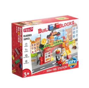 Конструктор пожежна частина машина фігурка  54 деталі FL42003