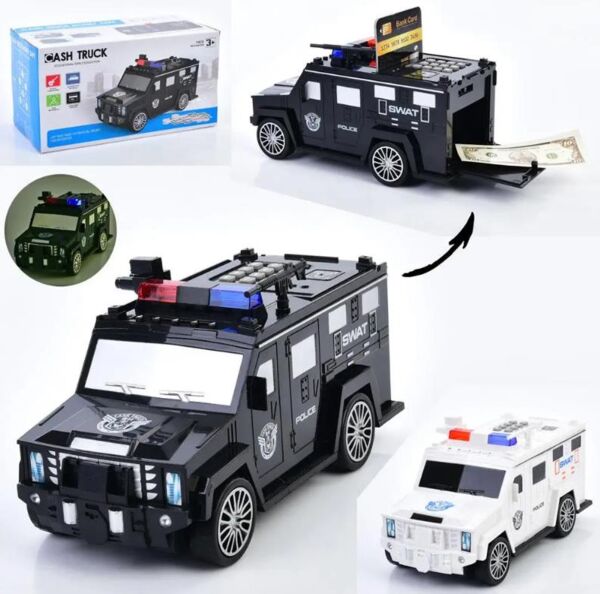 Машина поліція сейф з кодом 2 кольори WF-3018 Ціна (цена) 404.30грн. | придбати  купити (купить) Машина поліція сейф з кодом 2 кольори WF-3018 доставка по Украине, купить книгу, детские игрушки, компакт диски 0