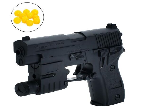 Пістолет 16,5см пластикові кулі 226-1 Ціна (цена) 64.90грн. | придбати  купити (купить) Пістолет 16,5см пластикові кулі 226-1 доставка по Украине, купить книгу, детские игрушки, компакт диски 0