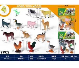 Тварини свійські 2 види мікс 6 штук у пакеті MC713-13