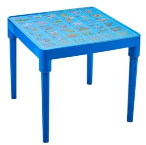 Стіл дитячий блакитний Абетка українська 51 х 51 х 47 см