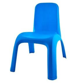 Стілець дитячий блакитний висота 53 см довжина 39,5 см