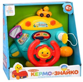 Кермо Знайко музика світло вірші рухомі деталі на батарейках НВ0077