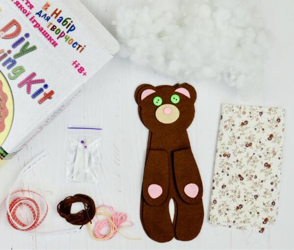 Набір для творчості Шиття м'якої іграшки Ведмедик МИ-001 Ціна (цена) 133.00грн. | придбати  купити (купить) Набір для творчості Шиття м'якої іграшки Ведмедик МИ-001 доставка по Украине, купить книгу, детские игрушки, компакт диски 2