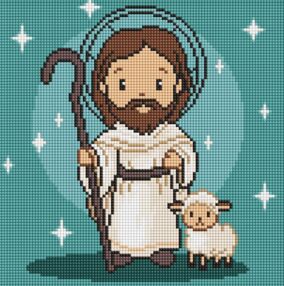 Алмазна мозаїка 30х30 АМО8196 Милий Ісус "Ідейка"