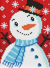 Алмазна мозаїка б/підрамн 15х20 АММ1070 Містер сніговик "Ідейка"
