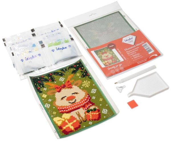 Алмазна мозаїка б/підрамн 15х20 АММ1070 Містер сніговик Ідейка Ціна (цена) 66.00грн. | придбати  купити (купить) Алмазна мозаїка б/підрамн 15х20 АММ1070 Містер сніговик Ідейка доставка по Украине, купить книгу, детские игрушки, компакт диски 1