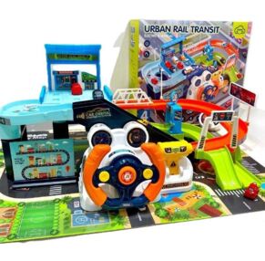 Автотренажер кермо трек/гараж машинки Т917А