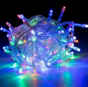 Електрогірлянда 100 LED прозорий провід мульти колір 1110-01