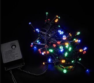 Електрогірлянда 100 LED чорний провід мульти колір 1010-01